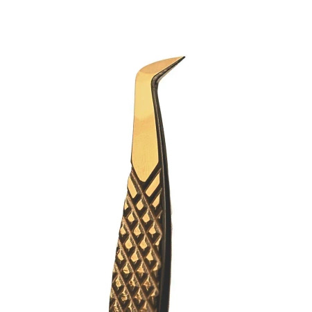 Noble Lashes Pęseta Do Przedłużania Rzęs Noble Gold PRO 2