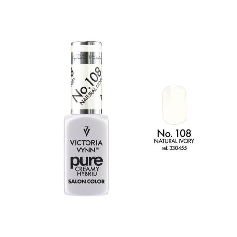 VICTORIA VYNN 108 Pure Creamy Hybrid Natural Ivory kremowy Lakier hybrydowy 8ml 
