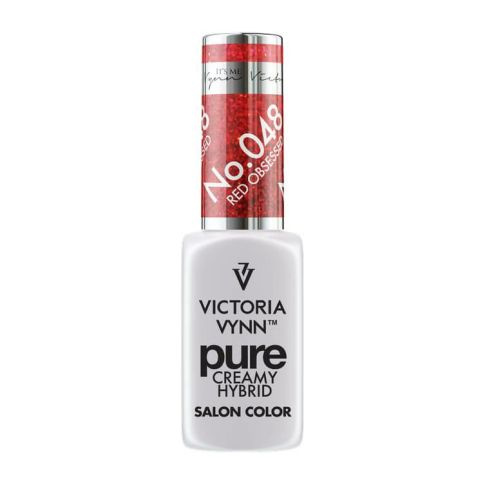 VICTORIA VYNN 048 Pure Creamy Hybrid Red Obsessed kremowy Lakier hybrydowy 8ml 