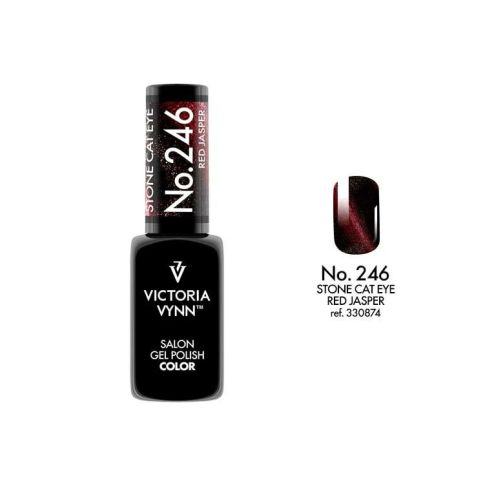 VICTORIA VYNN 246 Gel Polish Color Stone Cat Eye Red Jasper Lakier hybrydowy 8ml 
