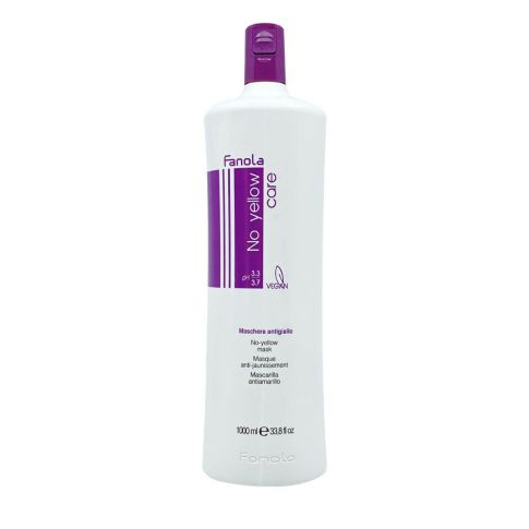 Fanola No Yellow Maska Neutralizująca Żółte Tony do Włosów Blond i Siwych 1000 ml
