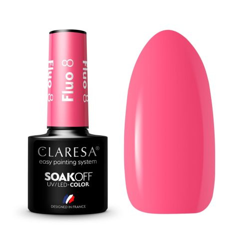 Claresa Lakier Hybrydowy Fluo 8 5g 