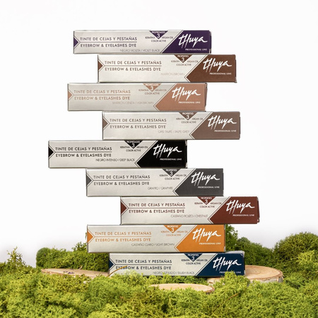 Thuya Szaro - Brązowa Farba Arganowo - Keratynowa Do Brwi i Rzęs