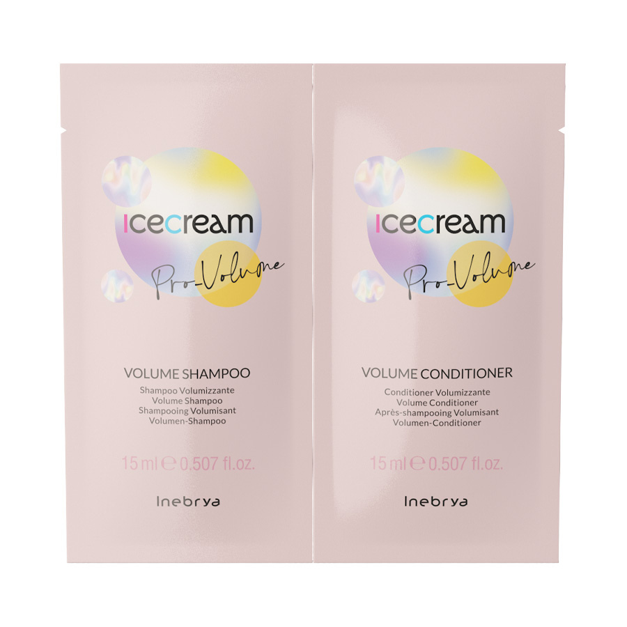 Zestaw Inebrya Pro Volume Szampon 15 ml + Maska 15 ml 