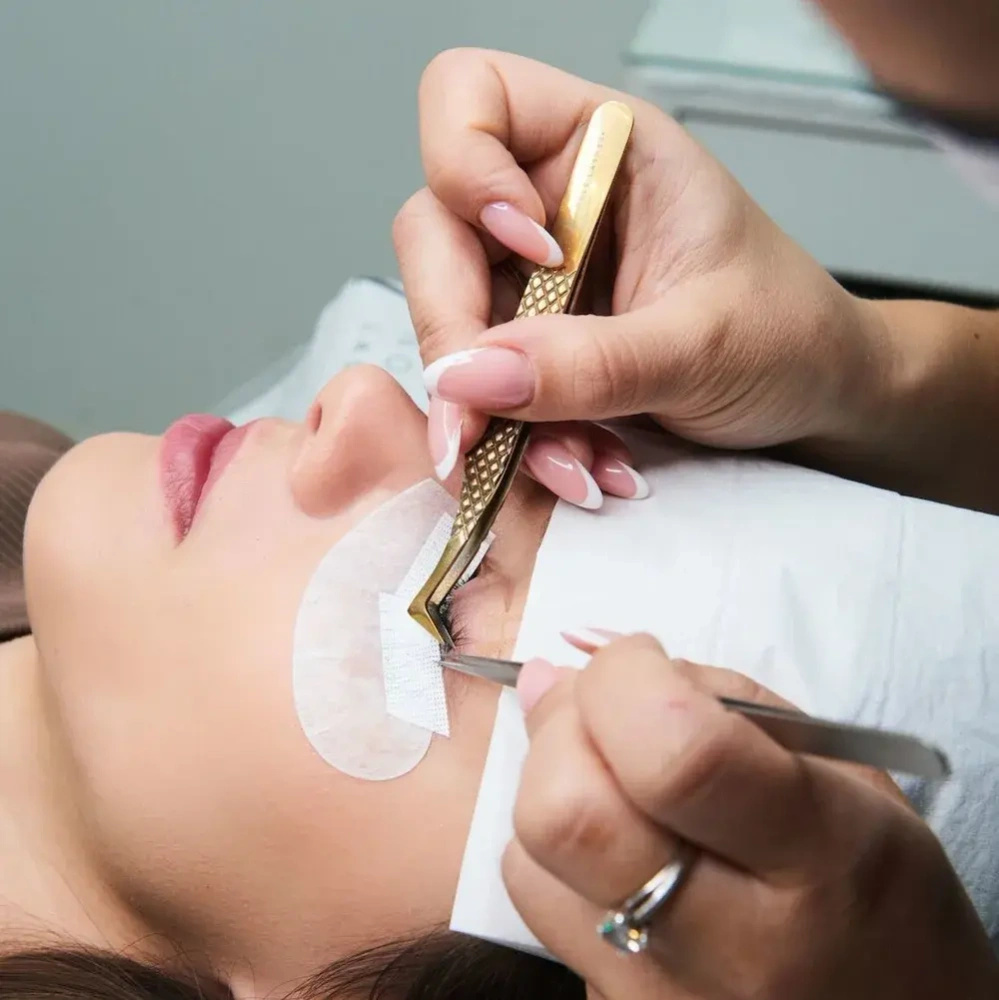 Noble Lashes Pęseta Do Przedłużania Rzęs Noble Gold PRO 1