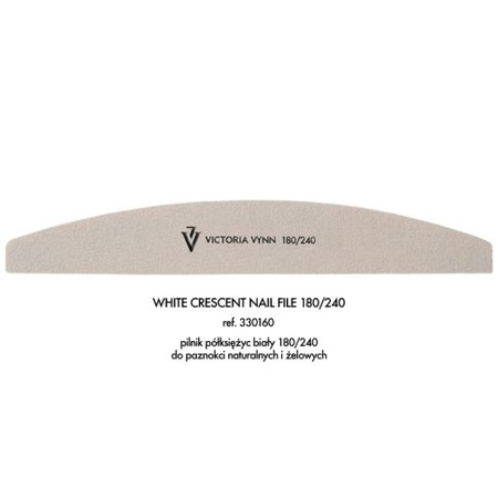 Victoria Vynn Nail file Pilnik półksiężyc biały 180/240 