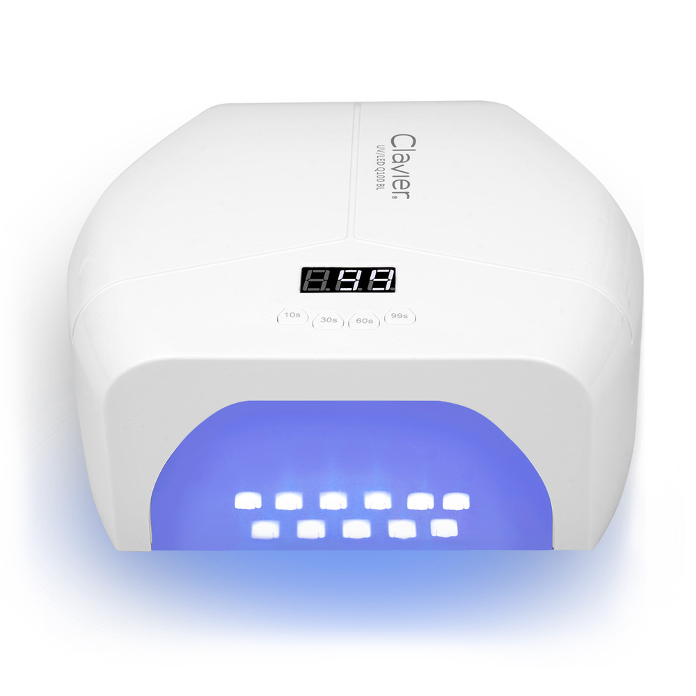 Clavier Lampa Do Paznokci UV/LED Q100 Bl 48W Biała 57x LED Lustrzane Dno