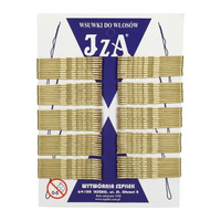 Wsuwki ZŁOTE długie - karbowane z dwiema kulkami 60mm 100szt.