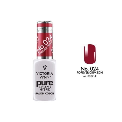VICTORIA VYNN 024 Pure Creamy Hybrid Forever Crimson kremowy Lakier hybrydowy 8ml 