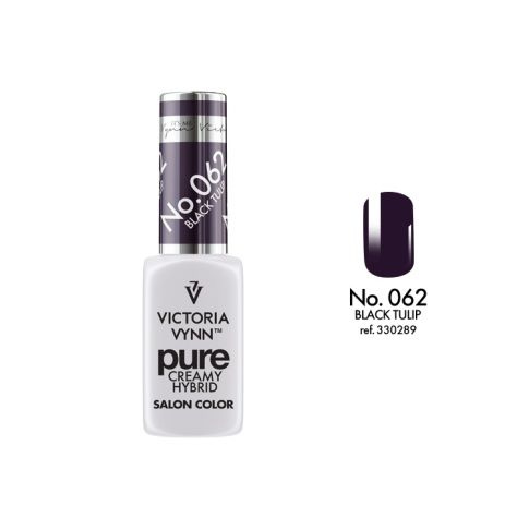 VICTORIA VYNN 062 Pure Creamy Hybrid Black Tulip kremowy Lakier hybrydowy 8ml 