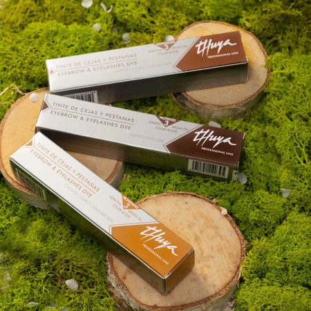 Thuya Brązowa Farba Arganowo - Keratynowa Do Brwi i Rzęs