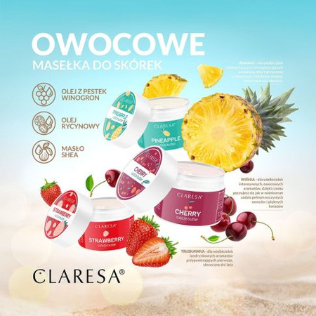 Claresa Masełko Do Skórek Strawberry 13g