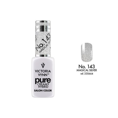 VICTORIA VYNN 143 Pure Creamy Hybrid Magical Silver kremowy Lakier hybrydowy 8ml 