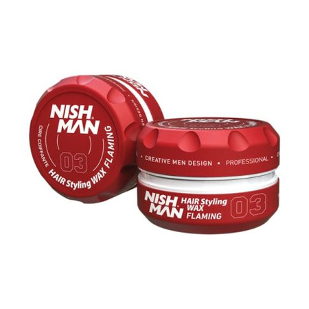 Nishman Hair Styling Wax 03 Flaming Pomada Wo Włosów 150 ml 