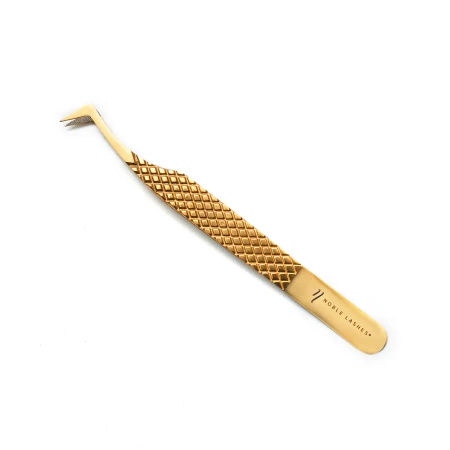 Noble Lashes Pęseta Do Przedłużania Rzęs Noble Gold PRO 1