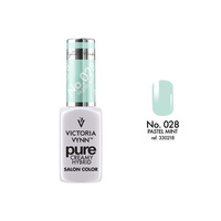 VICTORIA VYNN 028 Pure Creamy Hybrid Psatel Mint kremowy Lakier hybrydowy 8ml