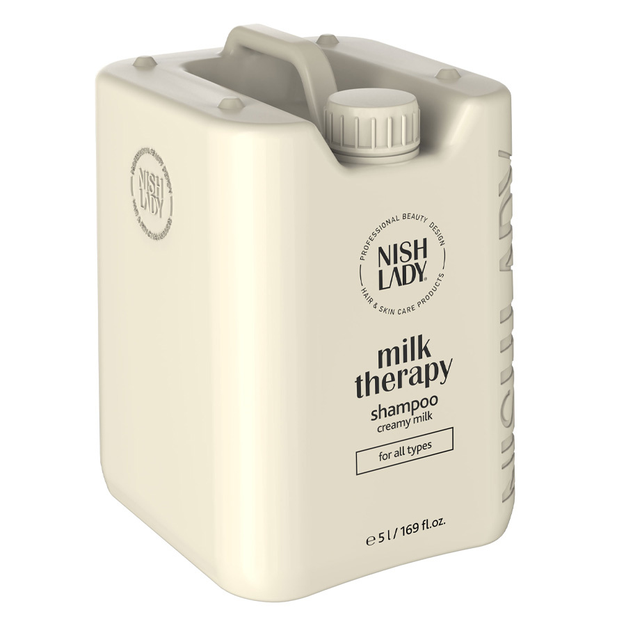 Nishlady Milk Therapy Szampon Do Włosów z Proteinami Mleka 5000 ml