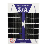 Wsuwki CZARNE długie - karbowane z dwiema kulkami 60mm 100szt.