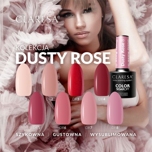 Claresa Lakier Hybrydowy Dusty Rose 1 5g 