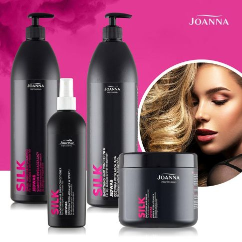 Joanna Professional Silk Szampon Wygładzający z Jedwabiem 500 ml
