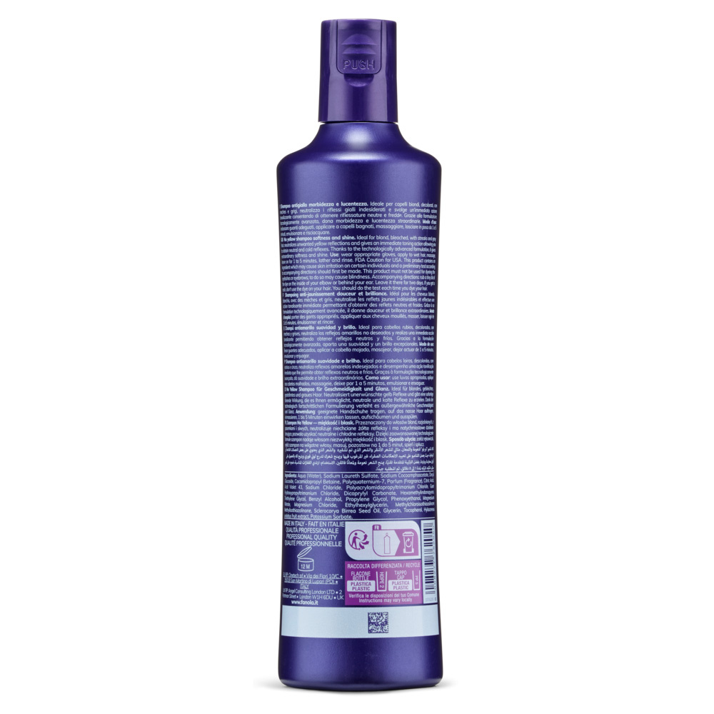 Fanola Wonder No Yellow Szampon Chłodzący do Włosów Blond i Siwych 350 ml