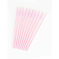 SECRET LASHES Szczoteczki do rzęs jasny róż 10szt.