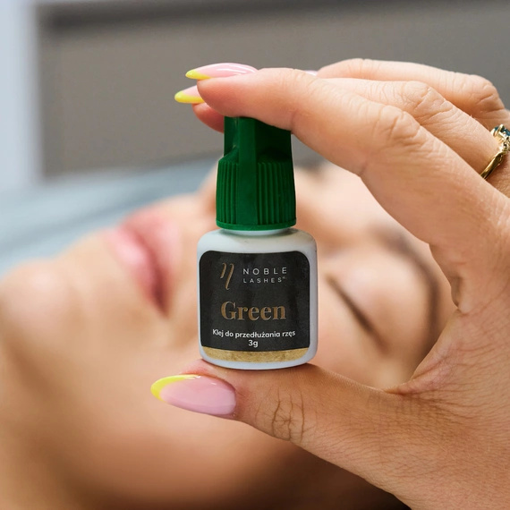 Noble Lashes Klej Do Rzęs Green Klej Do Rzęs Szybkoschnący Trwały 3g