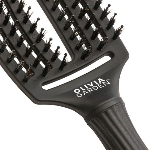 Olivia Garden Finger Brush Full Black Medium Combo Szczotka Do Włosów