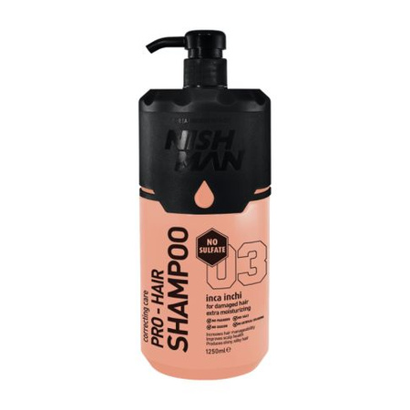 Nishman Pro-Hair 03 Inca Inchi Szampon Do Włosów Zniszczonych 1250 ml 