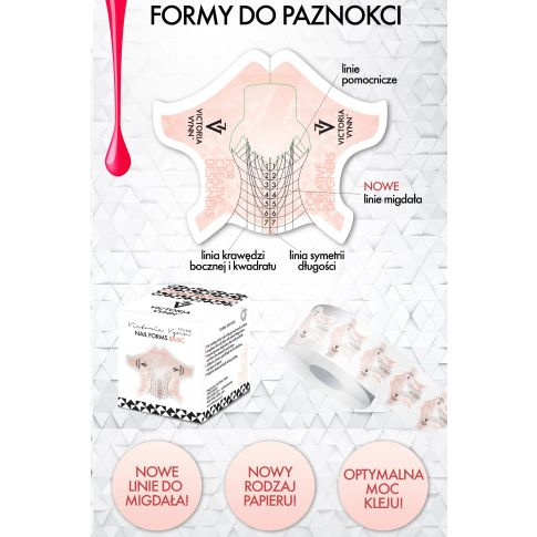 VICTORIA VYNN Formy do paznokci Basic 400szt 