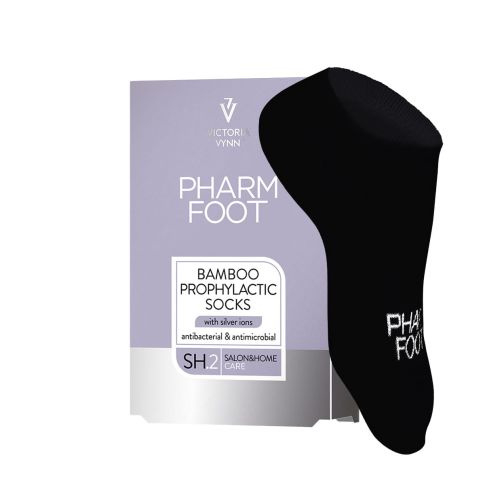 Pharm Foot Bambusowe Skarpetki Czarne z Jonami Srebra r. 43-46 