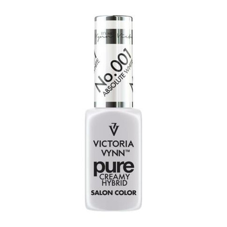 VICTORIA VYNN 001 Pure Creamy Hybrid Absolute White kremowy Lakier hybrydowy 8ml 