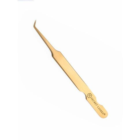 SECRET LASHES Pinceta GOLD SL-03 typ L + etui