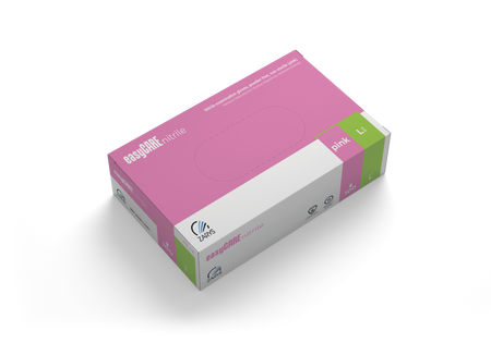 Zarys Easy Care Rękawice Różowe Nitrylowe L 100 szt.