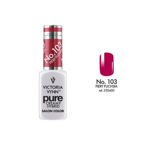 VICTORIA VYNN 103 Pure Creamy Hybrid Fiery Fuchsia kremowy Lakier hybrydowy 8ml 