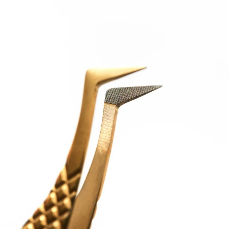 Noble Lashes Pęseta Do Przedłużania Rzęs Noble Gold PRO 1