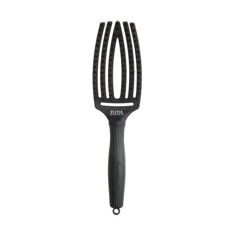 Olivia Garden Finger Brush Full Black Medium Combo Szczotka Do Włosów