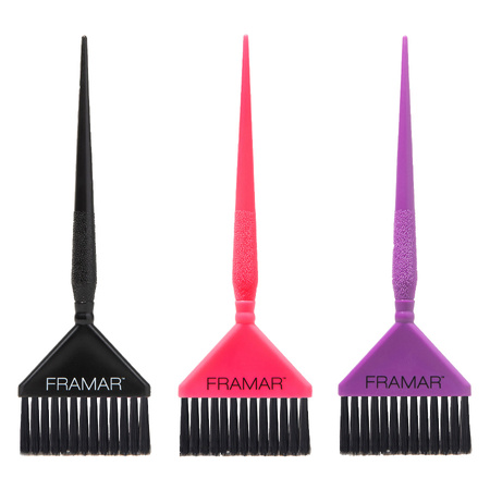 Framar Zestaw Szerokich Pędzli Do Koloryzacji Włosów AccuSoft 3 szt.