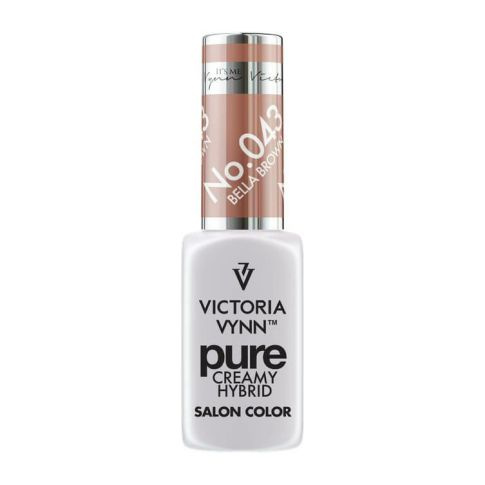 VICTORIA VYNN 043 Pure Creamy Hybrid Bella Brown kremowy Lakier hybrydowy 8ml 
