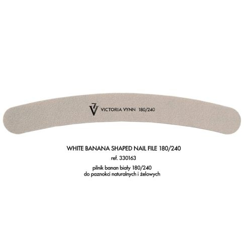 Victoria Vynn Nail file Pilnik banan biały 180/240
