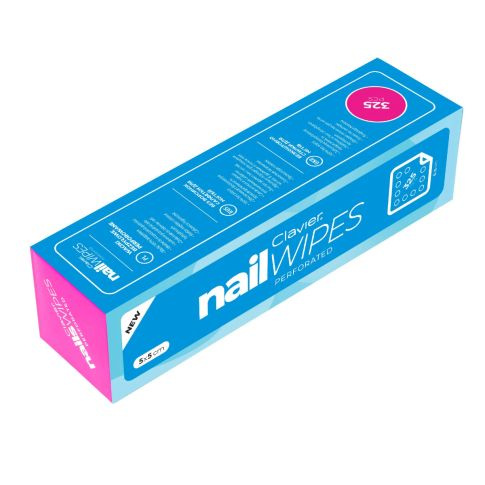 Clavier Nail Wipes Perforowane Waciki Bezpyłowe 325 szt.