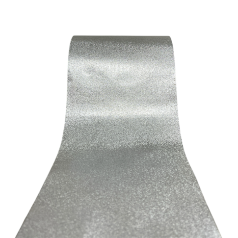 Folia Fryzjerska Aluminiowa Srebrna Ryflowana z Podajnikiem 100 metrów 