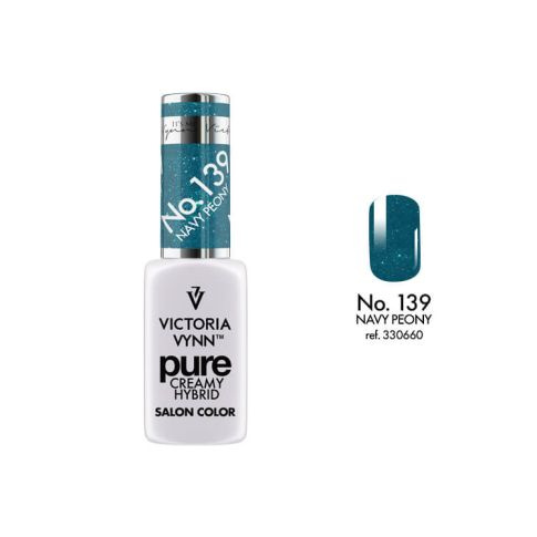 VICTORIA VYNN 139 Pure Creamy Hybrid Navy Peony kremowy Lakier hybrydowy 8ml 