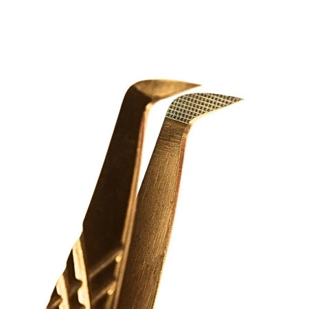 Noble Lashes Pęseta Do Przedłużania Rzęs Noble Gold PRO 2