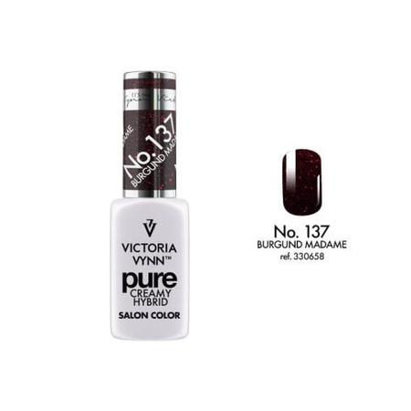 VICTORIA VYNN 137 Pure Creamy Hybrid Burgund Madame kremowy Lakier hybrydowy 8ml 