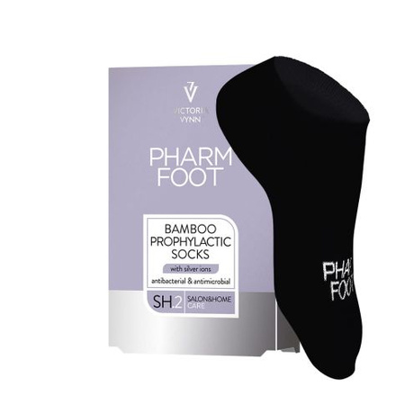 Pharm Foot Bambusowe Skarpetki Czarne z Jonami Srebra r. 35-38