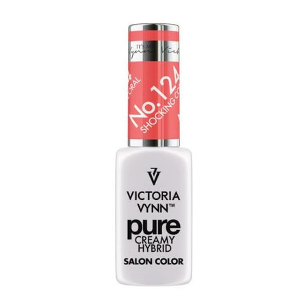 VICTORIA VYNN Pure Creamy Hybrid 124 Shocking Coral kremowy Lakier hybrydowy 8ml 