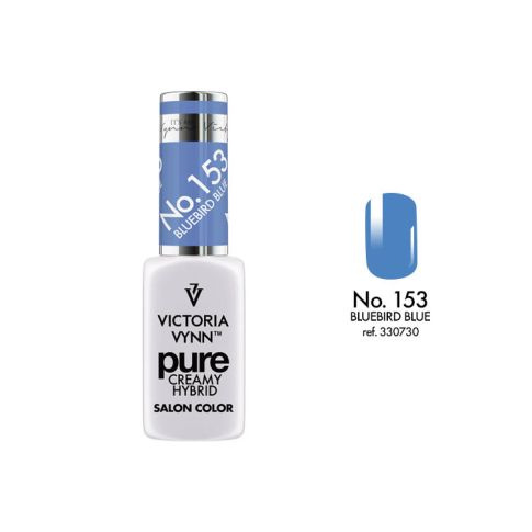 VICTORIA VYNN 153 Pure Creamy Hybrid Bluebird Blue kremowy Lakier hybrydowy 8ml 