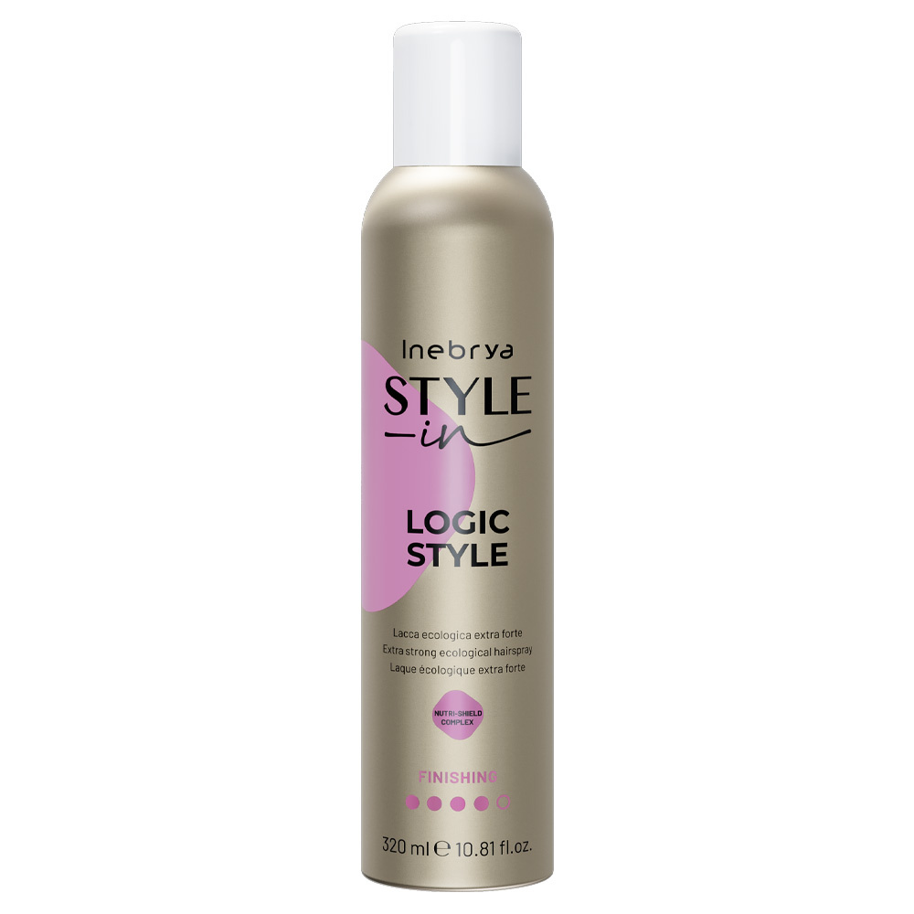 Inebrya Style-In Logic Style Ekologiczny Ekstra Mocny Lakier Do Włosów 320 ml
