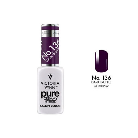VICTORIA VYNN 136 Pure Creamy Hybrid Dark Truffle kremowy Lakier hybrydowy 8ml 